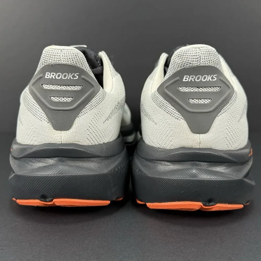 Brooks Ghost 17 Men’s 11,5 WIDE 2E Size Running Shoes Gray/Orange 1104422E048